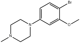 Piperazine, 1-(4-bromo-3-methoxyphenyl)-4-methyl- Structure