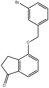 4-[(3-BROMOPHENYL)METHOXY]-2,3-DIHYDRO-1H-INDEN-1-ONE Structure