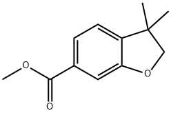 methyl 3,3-dimethyl-2,3-dihydro-1-benzofuran-6-carboxylate 구조식 이미지