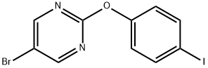 Pyrimidine, 5-bromo-2-(4-iodophenoxy)- Structure