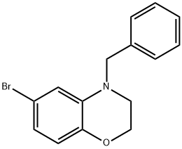 2H-1,4-Benzoxazine, 6-bromo-3,4-dihydro-4-(phenylmethyl)- 구조식 이미지