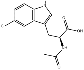Ac-DL-5-ChloroTryptophan 구조식 이미지