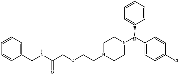 Levocetirizine N-Benzylamide 구조식 이미지