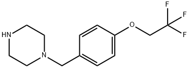 Piperazine, 1-[[4-(2,2,2-trifluoroethoxy)phenyl]methyl]- Structure