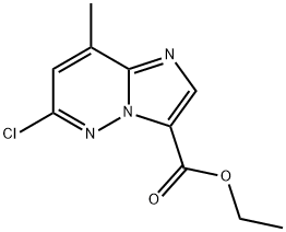 Imidazo[1,2-b]pyridazine-3-carboxylic acid, 6-chloro-8-methyl-, ethyl ester Structure