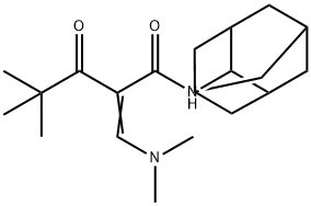 2-[(dimethylamino)methylene]-
4,4-dimethyl-3-oxo-N-tricyclo[3.3.1.13,7]dec-2-yl-Pentanamide Structure