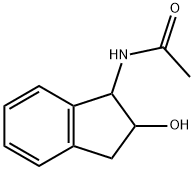 Acetamide, N-(2,3-dihydro-2-hydroxy-1H-inden-1-yl)- 구조식 이미지