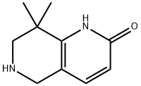 8,8-Dimethyl-5,6,7,8-tetrahydro-1,6-naphthyridin-2(1H)-one 구조식 이미지