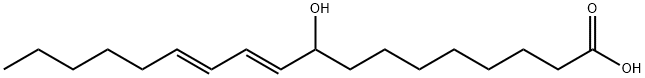 10,12-Octadecadienoic acid, 9-hydroxy-, (10E,12E)- Structure