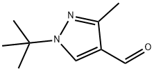 1H-Pyrazole-4-carboxaldehyde, 1-(1,1-dimethylethyl)-3-methyl- Structure