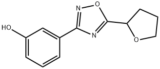 3-[5-(oxolan-2-yl)-1,2,4-oxadiazol-3-yl]phenol Structure