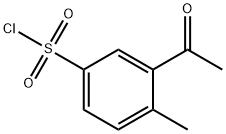3-acetyl-4-methylbenzene-1-sulfonyl chloride Structure