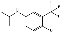 4-Bromo-N-isopropyl-3-(trifluoromethyl)aniline 구조식 이미지