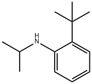 Benzenamine, 2-(1,1-dimethylethyl)-N-(1-methylethyl)- Structure