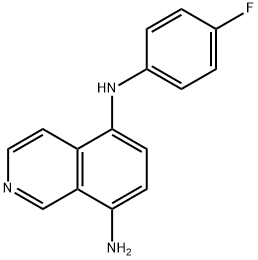 5-N-(4-fluorophenyl)isoquinoline-5,8-diamine 구조식 이미지