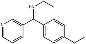 ethyl[(4-ethylphenyl)(pyridin-3-yl)methyl]amine Structure