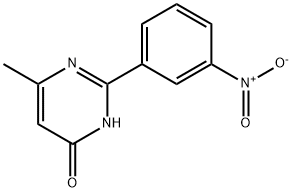 4(3H)-Pyrimidinone, 6-methyl-2-(3-nitrophenyl)- 구조식 이미지