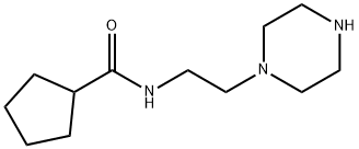 N-[2-(piperazin-1-yl)ethyl]cyclopentanecarboxamide Structure