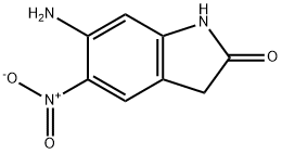 2H-Indol-2-one, 6-amino-1,3-dihydro-5-nitro- Structure