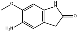 2H-Indol-2-one, 5-amino-1,3-dihydro-6-methoxy- Structure