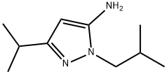 1-isobutyl-3-isopropyl-1H-pyrazol-5-amine Structure