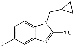 5-chloro-1-(cyclopropylmethyl)-1H-benzo[d]imidazol-2-amine Structure