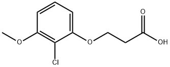 Propanoic acid, 3-(2-chloro-3-methoxyphenoxy)- 구조식 이미지