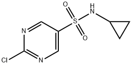 5-Pyrimidinesulfonamide, 2-chloro-N-cyclopropyl- 구조식 이미지