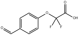 Acetic acid, 2,2-difluoro-2-(4-formylphenoxy)- Structure
