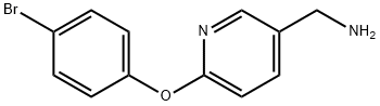 6-(4-Bromophenoxy)pyridin-3-yl]methanamine Structure