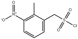 Benzenemethanesulfonyl chloride, 2-methyl-3-nitro- Structure