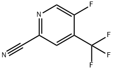 2-Pyridinecarbonitrile, 5-fluoro-4-(trifluoromethyl)- 구조식 이미지