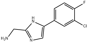 1H-Imidazole-2-methanamine, 5-(3-chloro-4-fluorophenyl)- Structure
