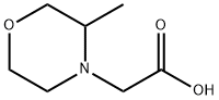 4-Morpholineacetic acid, 3-methyl- Structure