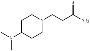 1-Piperidinepropanethioamide, 4-(dimethylamino)- Structure
