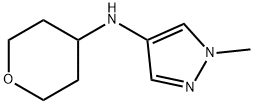 1H-Pyrazol-4-amine, 1-methyl-N-(tetrahydro-2H-pyran-4-yl)- Structure