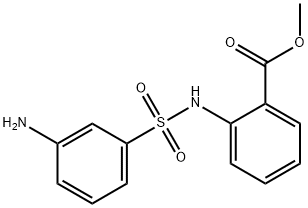 Benzoic acid, 2-[[(3-aminophenyl)sulfonyl]amino]-, methyl ester Structure