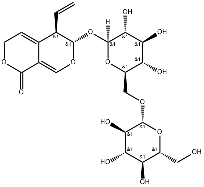 6'-O-β-D-Glucosylgentiopicroside 구조식 이미지