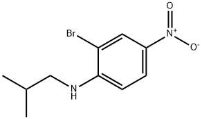 Benzenamine, 2-bromo-N-(2-methylpropyl)-4-nitro- Structure