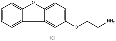 Ethanamine, 2-(2-dibenzofuranyloxy)-, hydrochloride Structure