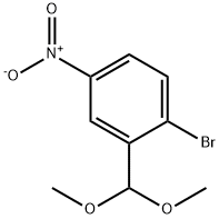 1-Bromo-2-(dimethoxymethyl)-4-nitrobenzene 구조식 이미지