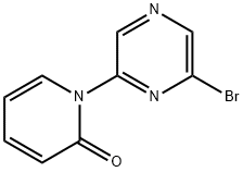 2-Bromo-6-(1H-pyridin-2-one)pyrazine Structure