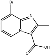 8-Bromo-2-methylimidazo[1,2-a]pyridine-3-carboxylic acid 구조식 이미지