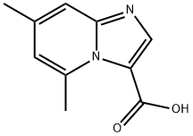 Imidazo[1,2-a]pyridine-3-carboxylic acid, 5,7-dimethyl- Structure