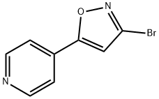 4-(3-Bromo-1,2-oxazol-5-yl)pyridine Structure