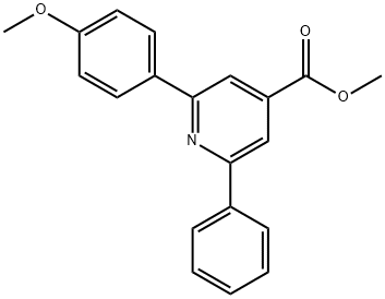 JR-9116, Methyl 2-(4-methoxyphenyl)-6-phenylpyridine-4-carboxylate, 97% 구조식 이미지