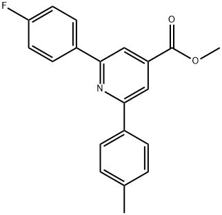 JR-9120, Methyl 2-(4-fluorophenyl)-6-p-tolylpyridine-4-carboxylate, 97% 구조식 이미지