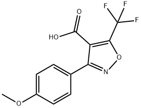 4-Isoxazolecarboxylic acid, 3-(4-methoxyphenyl)-5-(trifluoromethyl)- Structure