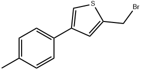 JR-9069, 2-(Bromomethyl)-4-p-tolylthiophene, 97% 구조식 이미지