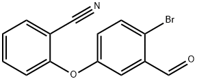 2-(4-Bromo-3-formylphenoxy)-benzonitrile 구조식 이미지